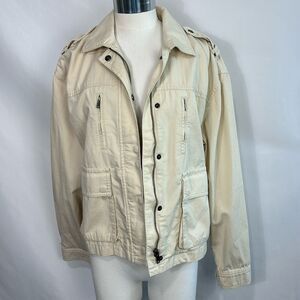 NWT Banana Republic Tan Zip Short Jacket